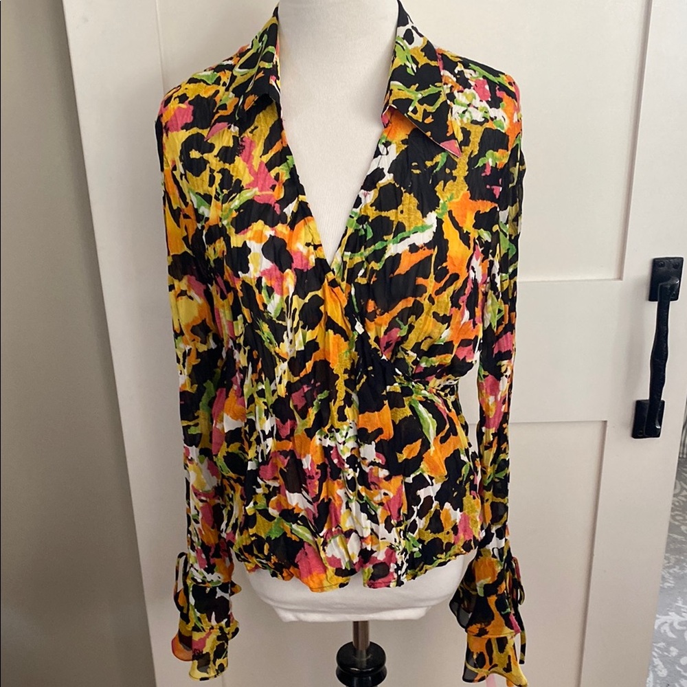 Le Caviar Blouse Pullover SZ XL NWT